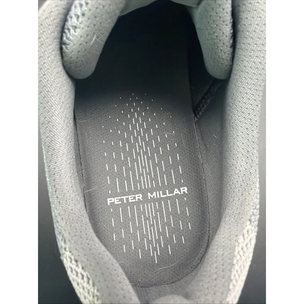 Peter Millar Hyperlight Glide Knit Sneakers Gray Men's Size 10.5 NWOB